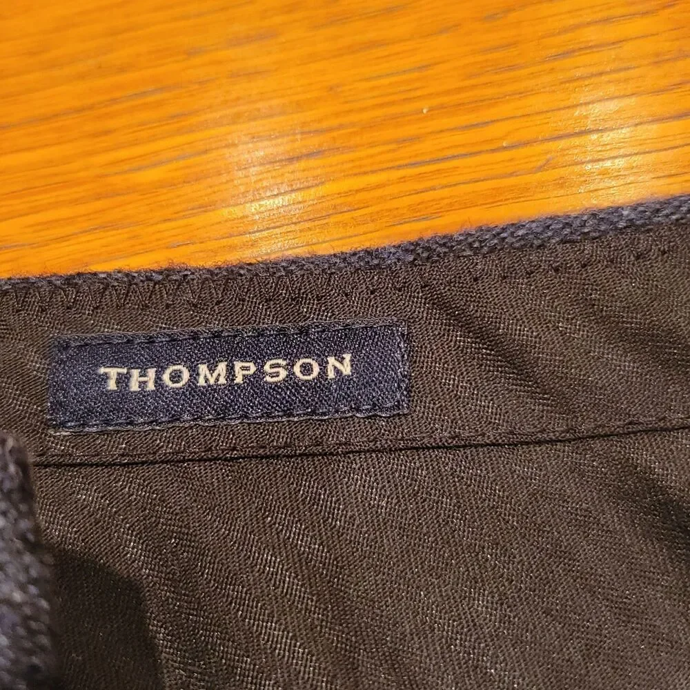 J.CREW Men's Thompson Pants Blue Wool Blend Twill Dress Pants 36x32